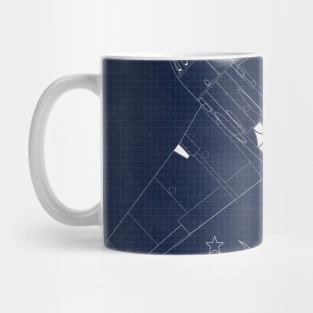 Blueprint Lavochkin La11 Blueprint Mug